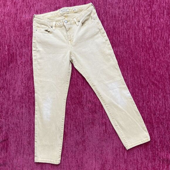 Lucky Brand Lolita Crop Jeans Yellow Size 8/29 - Picture 3 of 12